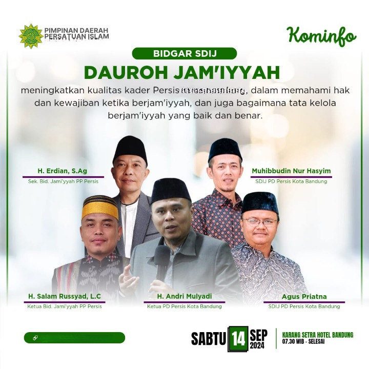 Dauroh Jamiyyah SDIJ PD PERSIS Provinsi Sulawesi Tengah